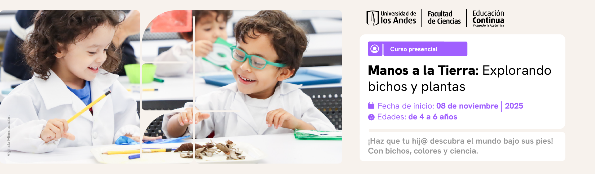 Manos a la Tierra: Explorando bichos y plantas