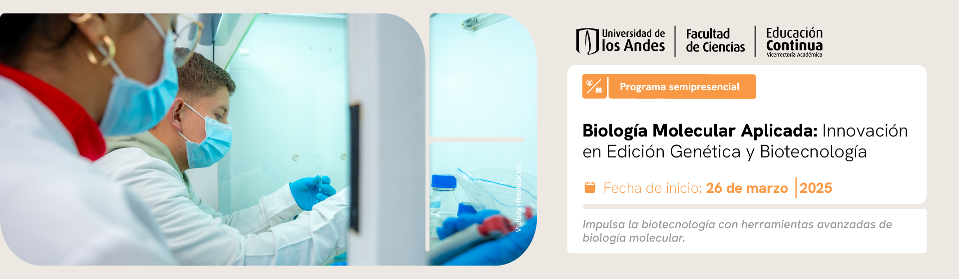 Programa Biología Molecular Aplicada: Innovación en Edición Genética y Biotecnología