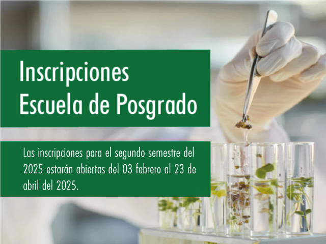 Inscripciones Escuela de Posgrado 2025-2