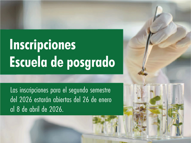 Inscripciones Escuela de Posgrado 202620