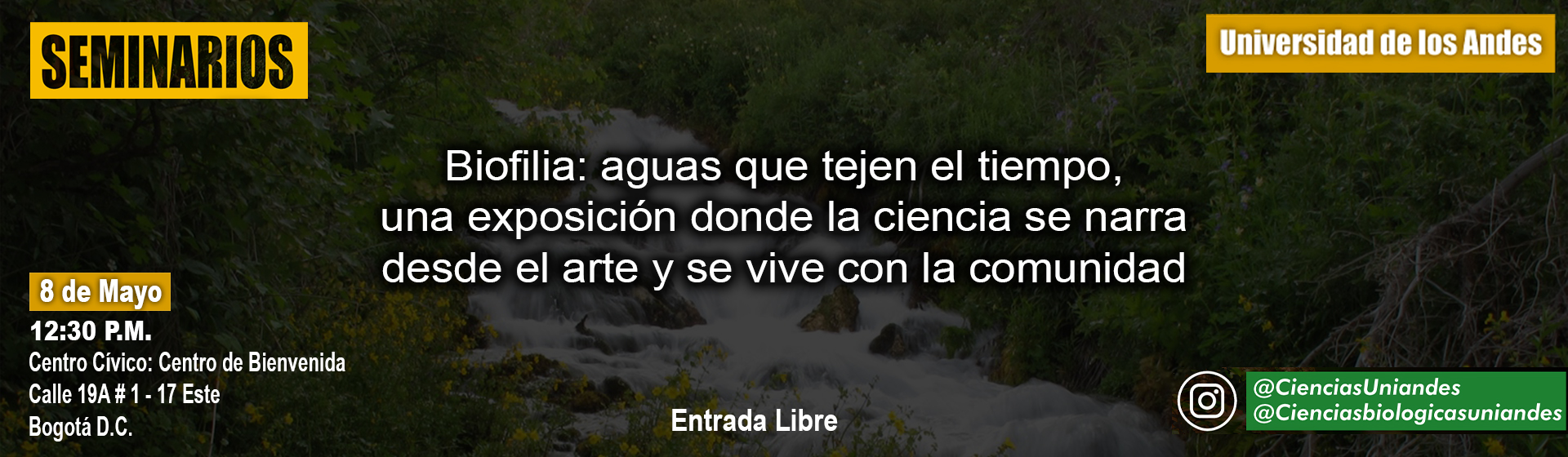 Biofilia: aguas que tejen el tiempo, una exposición donde la ciencia se narra desde el arte y se vive con la comunidad"